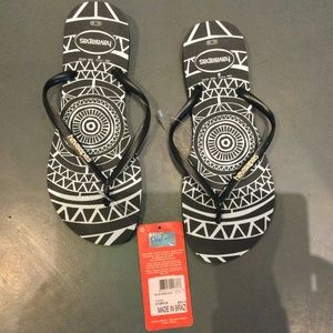 Havaianas Slim Black and White Print size 11/12